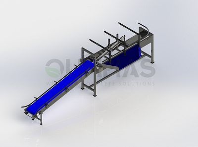Utilaj automat de basculare a lăzilor