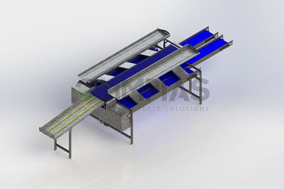Bandă dublă de ambalare rotativă