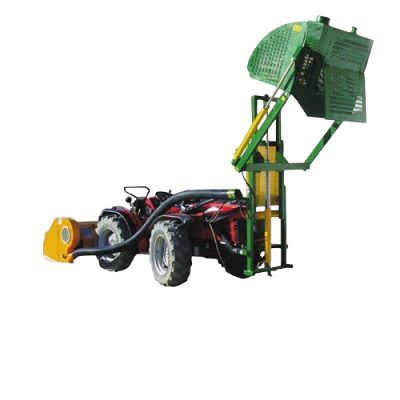 Benă basculantă cu sistem de stivuitor