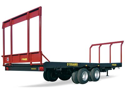 Remorcă cu platformă mare pentru box-paleți