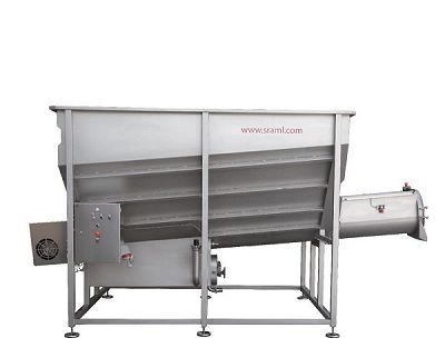 Buncăr cu șnec înclinat pentru struguri 2500 mm