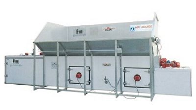 Buncăr de recepție cu tunel de răcire, pentru struguri