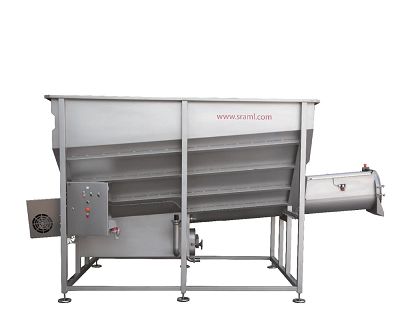 Buncăr cu șnec înclinat pentru struguri 2000 mm