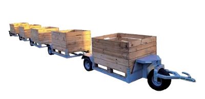 Cărucior pentru cărat box-paleți